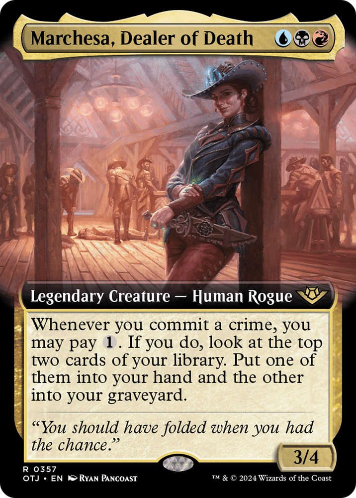 Marchesa, Dealer of Death (Extended Art) [Outlaws of Thunder Junction] Magic: The Gathering