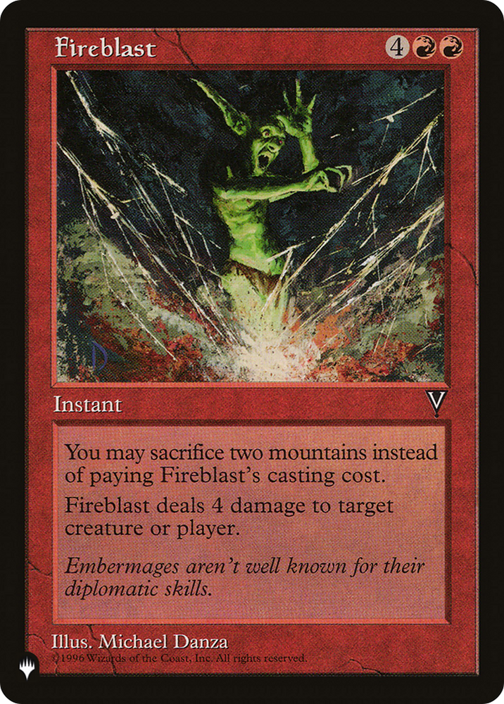 Fireblast [The List] Magic: The Gathering
