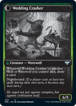 Wolfkin Outcast // Wedding Crasher [Innistrad: Double Feature] Magic: The Gathering