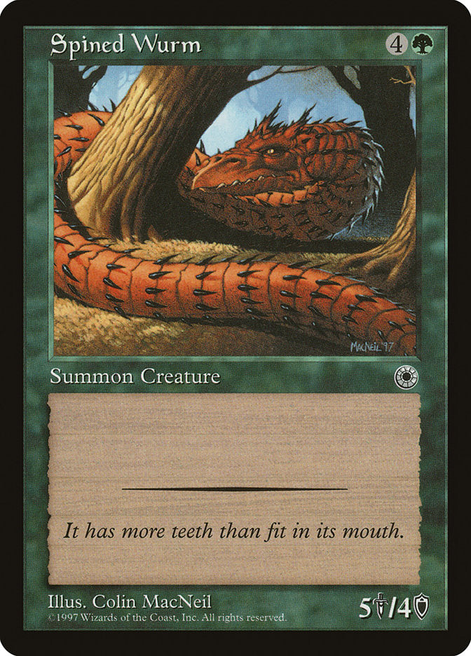 Spined Wurm [Portal] Magic: The Gathering