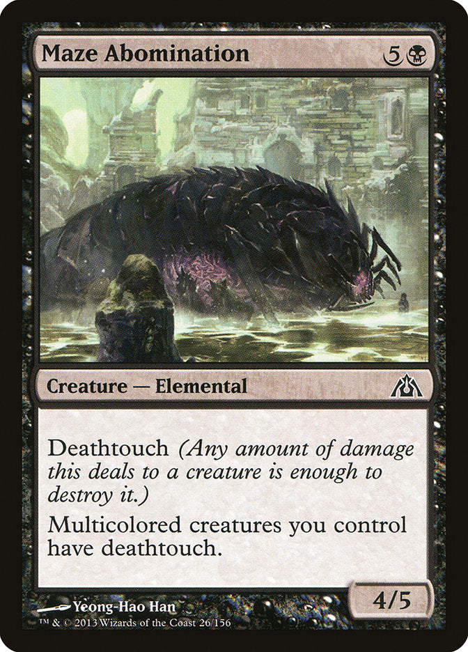 Maze Abomination [Dragon's Maze] Magic: The Gathering