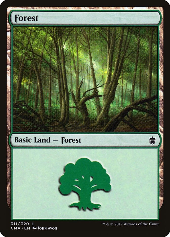 Forest (311) [Commander Anthology] Magic: The Gathering