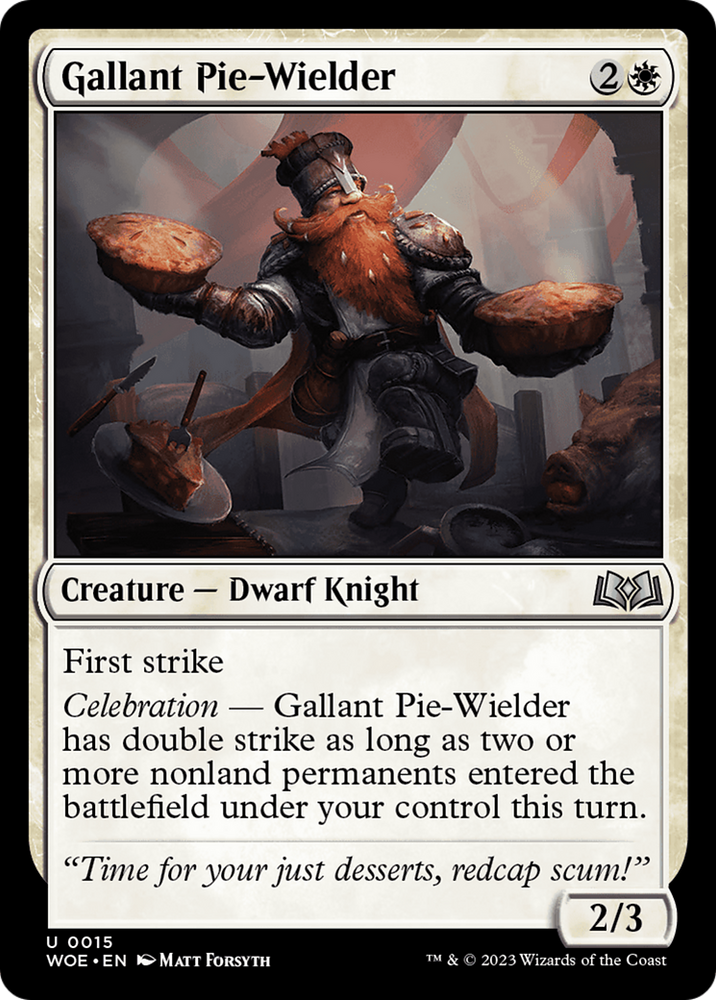 Gallant Pie-Wielder [Wilds of Eldraine] Magic: The Gathering