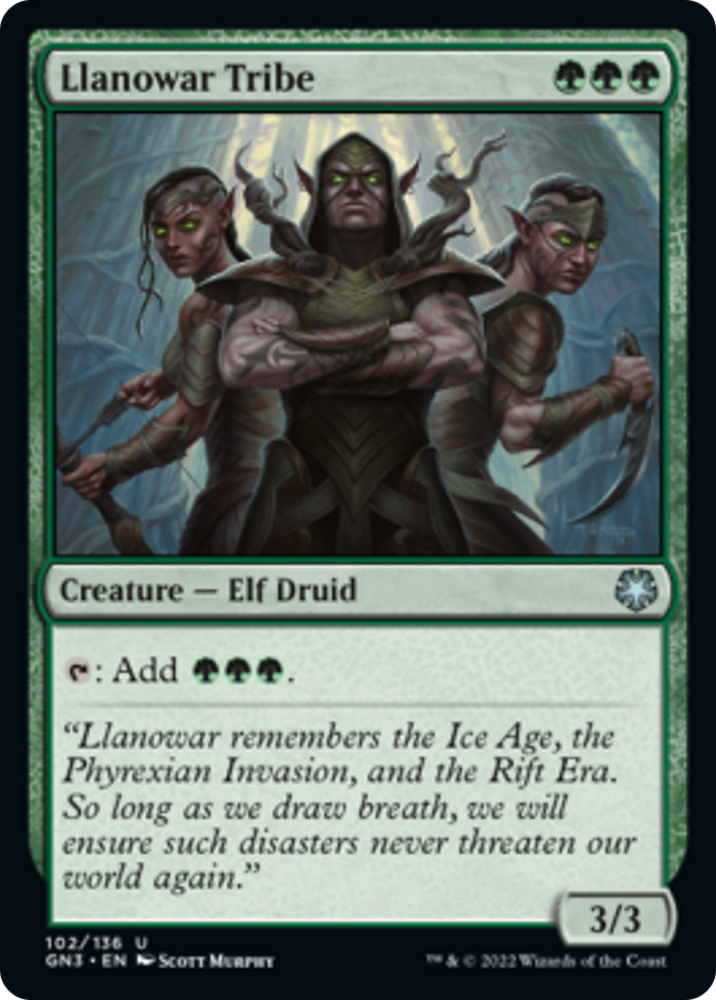 Llanowar Tribe [Game Night: Free-for-All] Magic: The Gathering