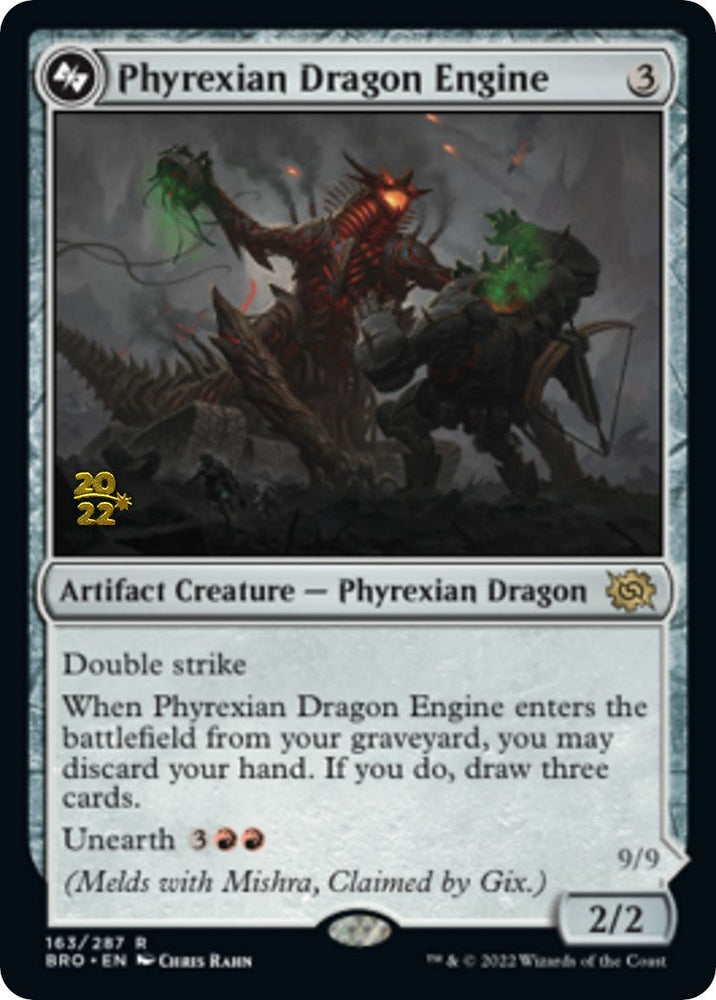 Phyrexian Dragon Engine [The Brothers' War Prerelease Promos] Magic: The Gathering