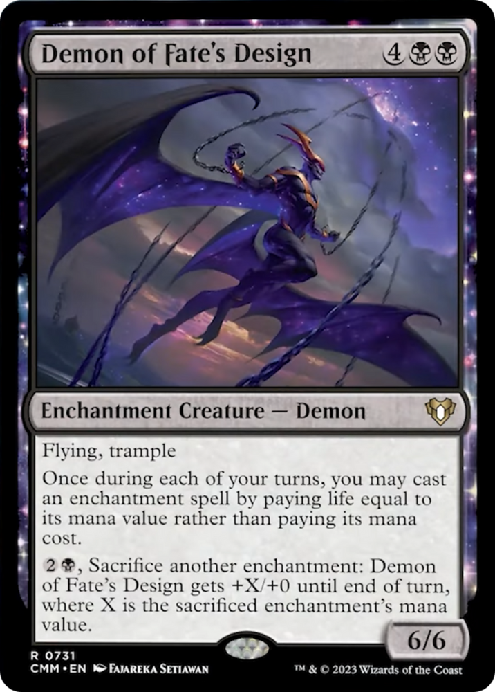 Demon of Fate's Design [Commander Masters] Magic: The Gathering
