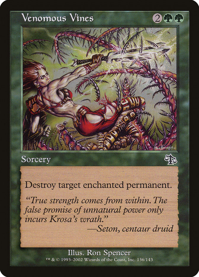 Venomous Vines [Judgment] Magic: The Gathering