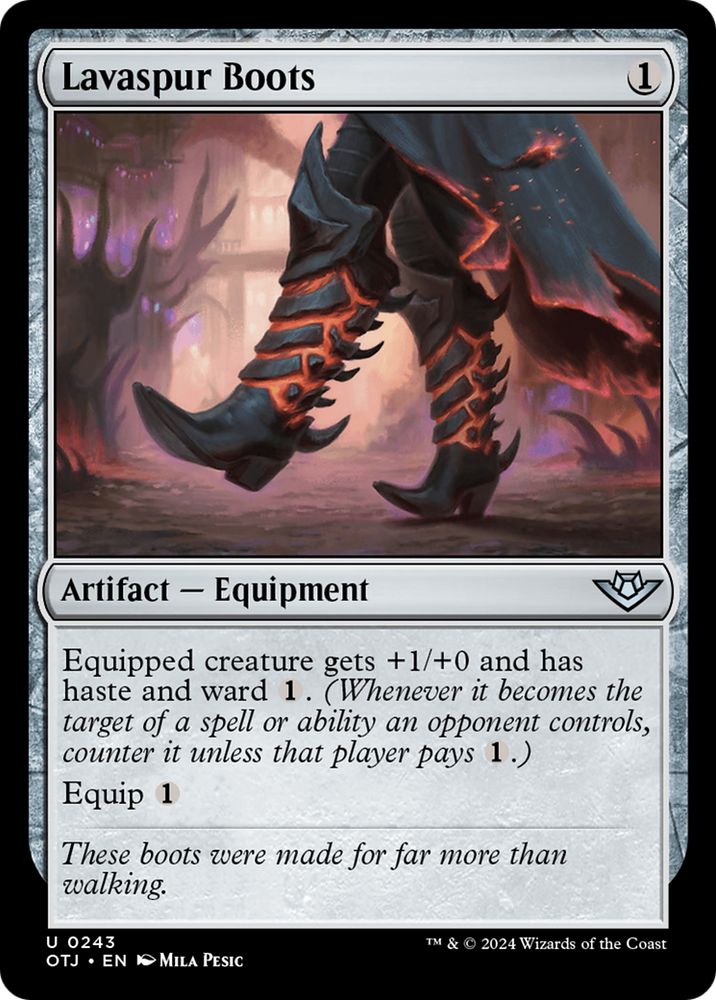 Lavaspur Boots [Outlaws of Thunder Junction] Magic: The Gathering