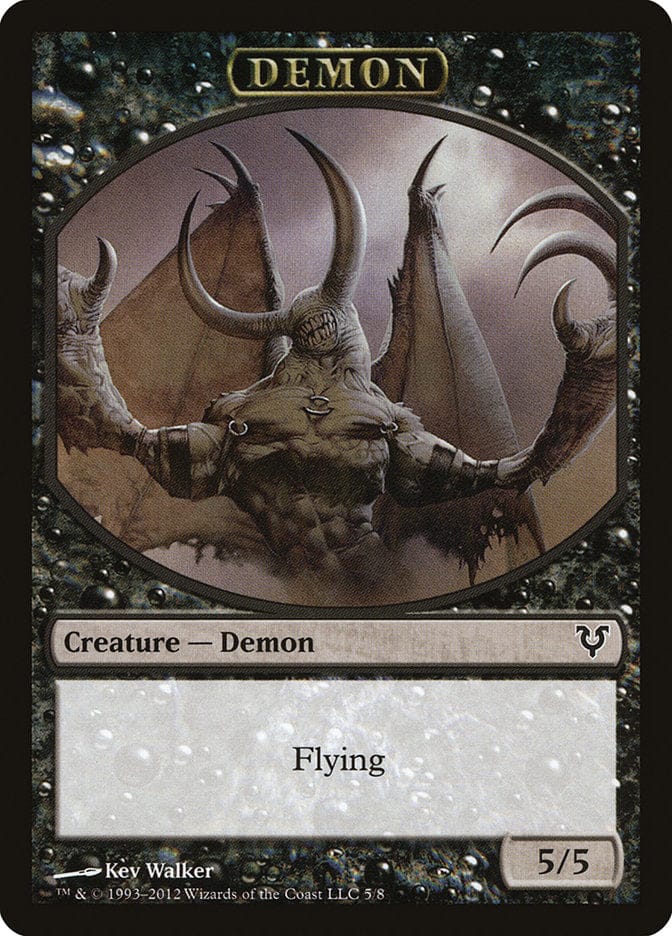 Demon Token [Avacyn Restored Tokens] Magic: The Gathering