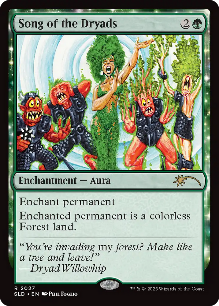 Song of the Dryads (2027) (Rainbow Foil) [Secret Lair Drop Series] Magic: The Gathering
