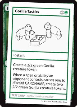 Gorilla Tactics (2021 Edition) [Mystery Booster Playtest Cards] Magic: The Gathering