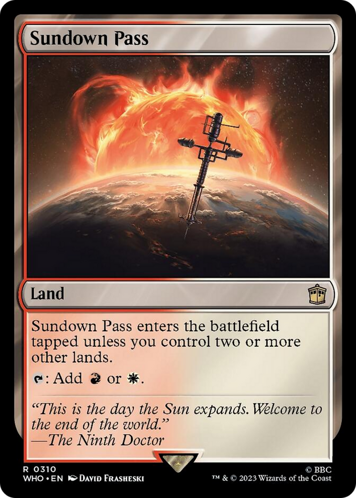 Sundown Pass [Doctor Who] Magic: The Gathering