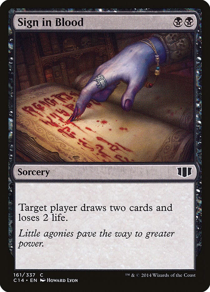 Sign in Blood [Commander 2014] Magic: The Gathering