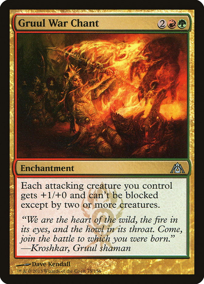 Gruul War Chant [Dragon's Maze] Magic: The Gathering
