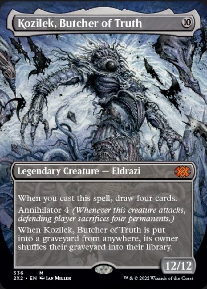 Kozilek, Butcher of Truth (Borderless Alternate Art) [Double Masters 2022] Magic: The Gathering