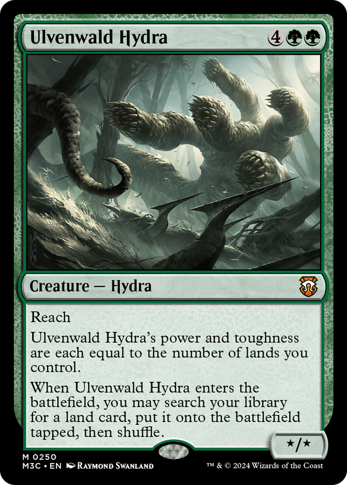 Ulvenwald Hydra (Ripple Foil) [Modern Horizons 3 Commander] Magic: The Gathering