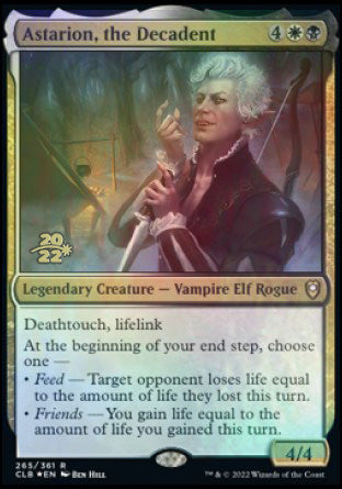 Astarion, the Decadent [Commander Legends: Battle for Baldur's Gate Prerelease Promos] Magic: The Gathering