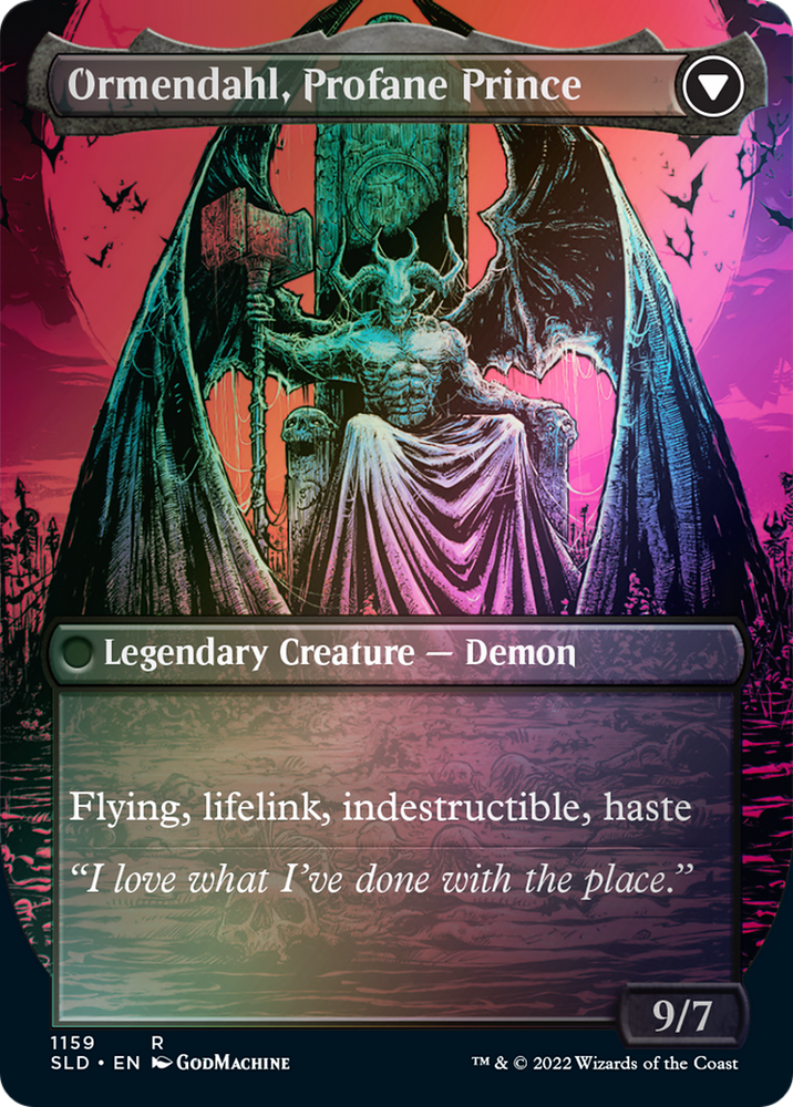 Westvale Abbey // Ormendahl, Profane Prince (Borderless) [Secret Lair: From Cute to Brute] Magic: The Gathering