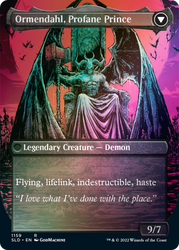 Westvale Abbey // Ormendahl, Profane Prince (Borderless) [Secret Lair: From Cute to Brute] Magic: The Gathering