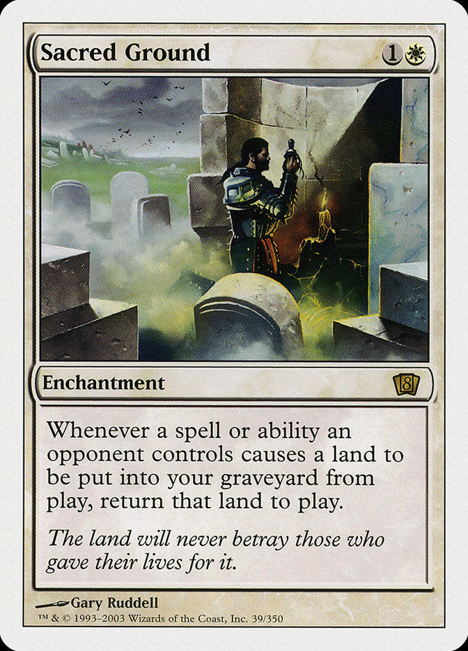 Sacred Ground [Eighth Edition] Magic: The Gathering