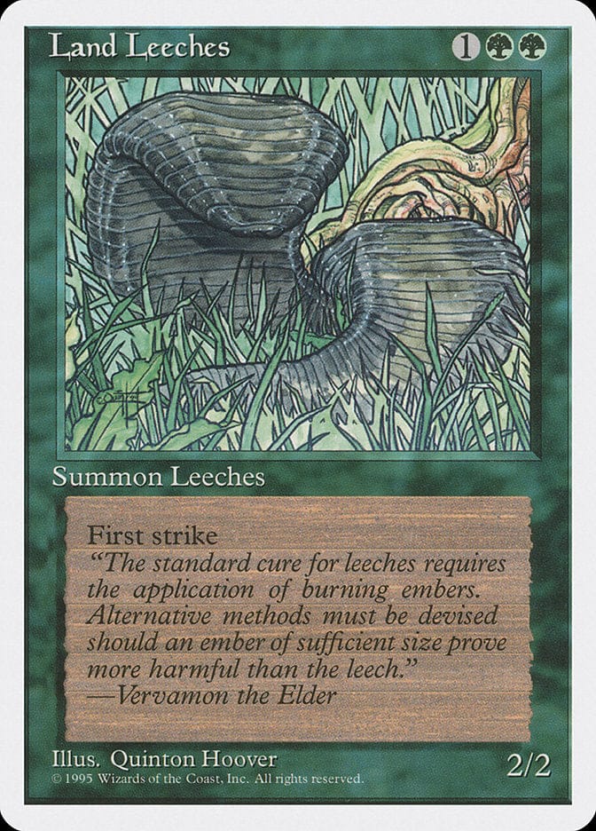 Land Leeches [Fourth Edition] Magic: The Gathering