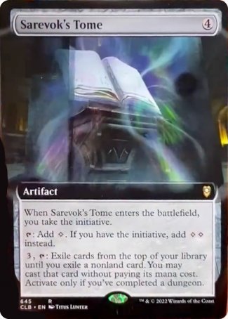 Sarevok's Tome (Extended Art) [Commander Legends: Battle for Baldur's Gate] Magic: The Gathering