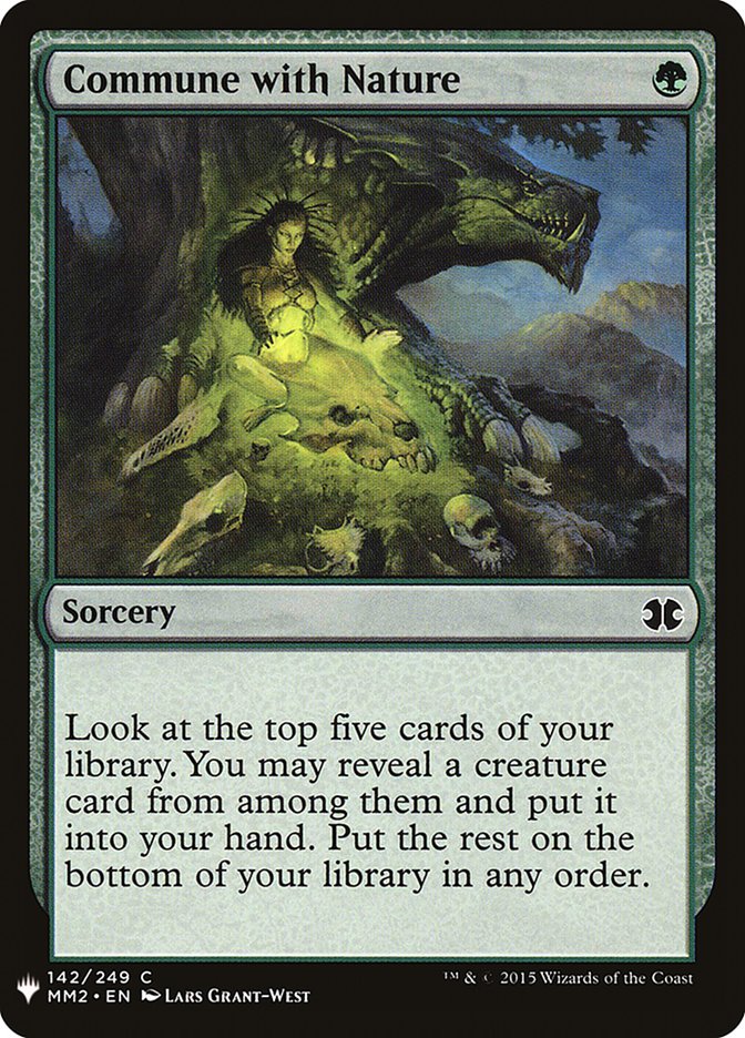 Commune with Nature [Mystery Booster] Magic: The Gathering