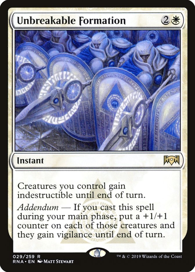 Unbreakable Formation [Ravnica Allegiance] Magic: The Gathering