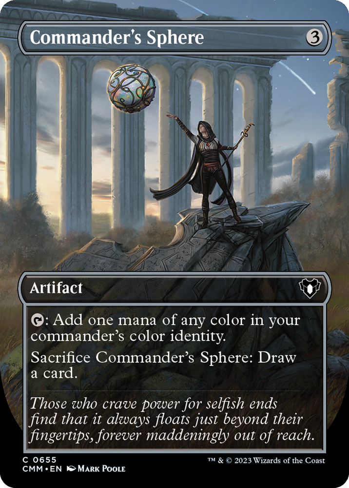 Commander's Sphere (Borderless Alternate Art) [Commander Masters] Magic: The Gathering
