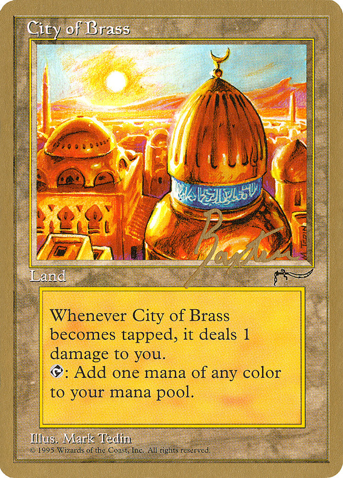 City of Brass (George Baxter) [Pro Tour Collector Set] Magic: The Gathering