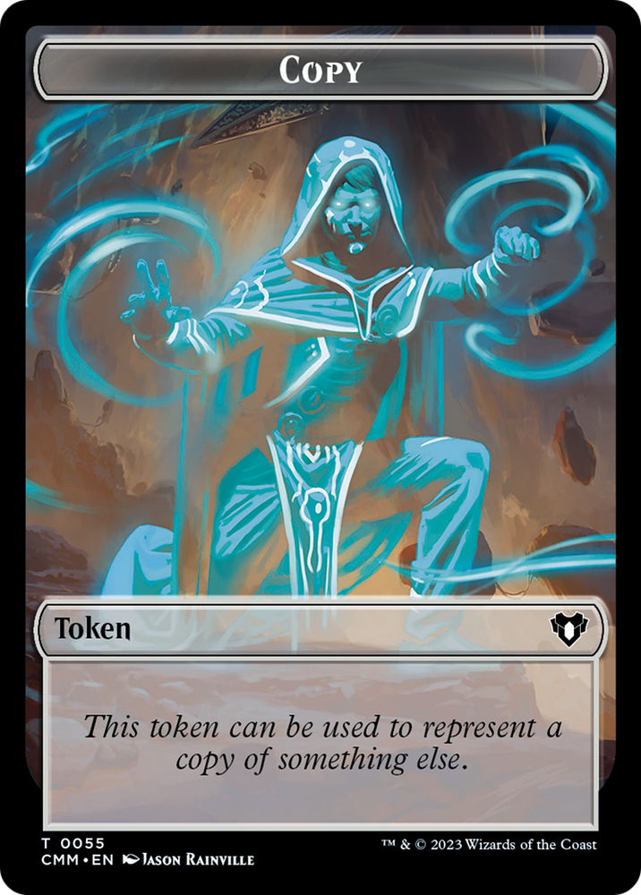 Elspeth, Sun's Champion Emblem // Copy (55) Double-Sided Token [Commander Masters Tokens] Magic: The Gathering