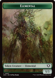 Insect // Elemental (0007) Double-Sided Token [Edge of Eternities Commander Tokens] Magic: The Gathering