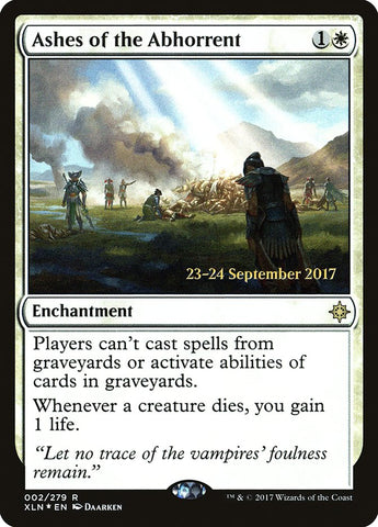 Ashes of the Abhorrent [Ixalan Prerelease Promos] Magic: The Gathering