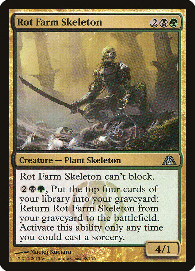 Rot Farm Skeleton [Dragon's Maze] Magic: The Gathering
