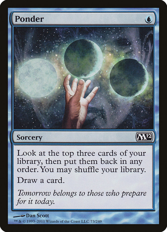 Ponder [Magic 2012] Magic: The Gathering