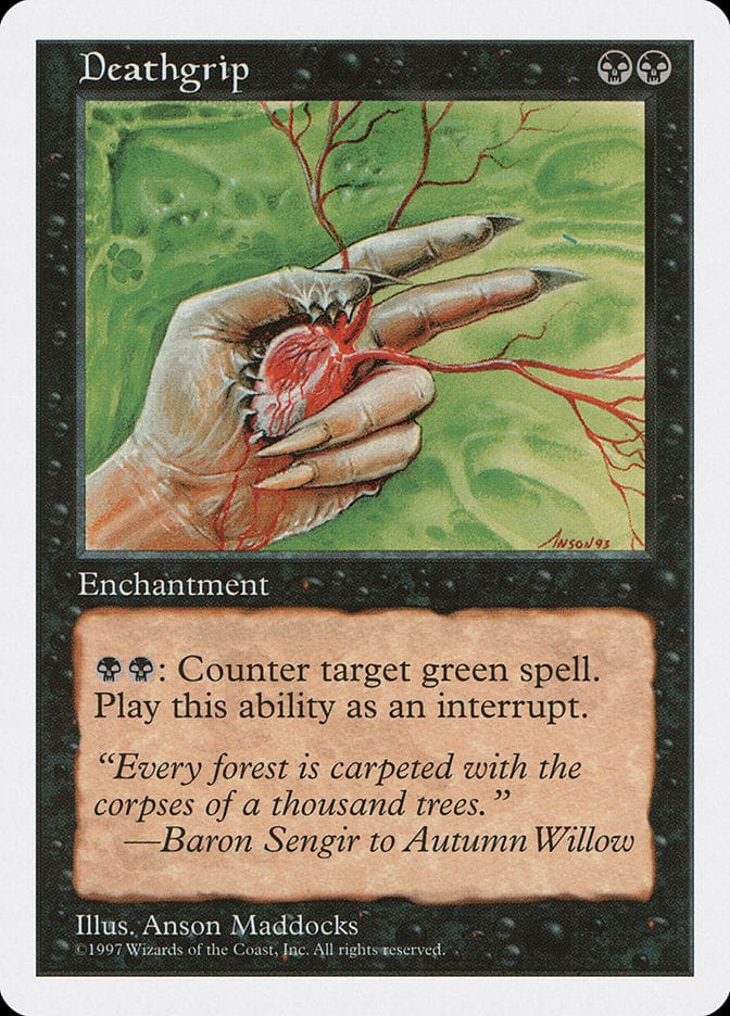 Deathgrip [Fifth Edition] Magic: The Gathering