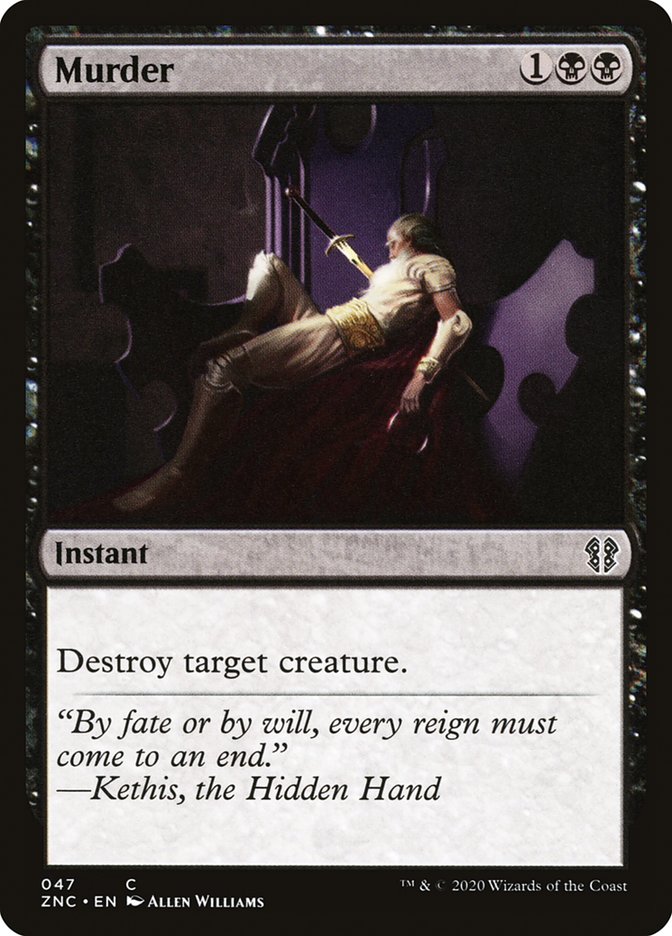 Murder [Zendikar Rising Commander] Magic: The Gathering