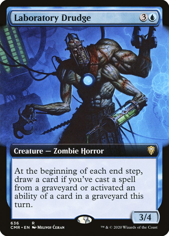 Laboratory Drudge (Extended Art) [Commander Legends] Magic: The Gathering