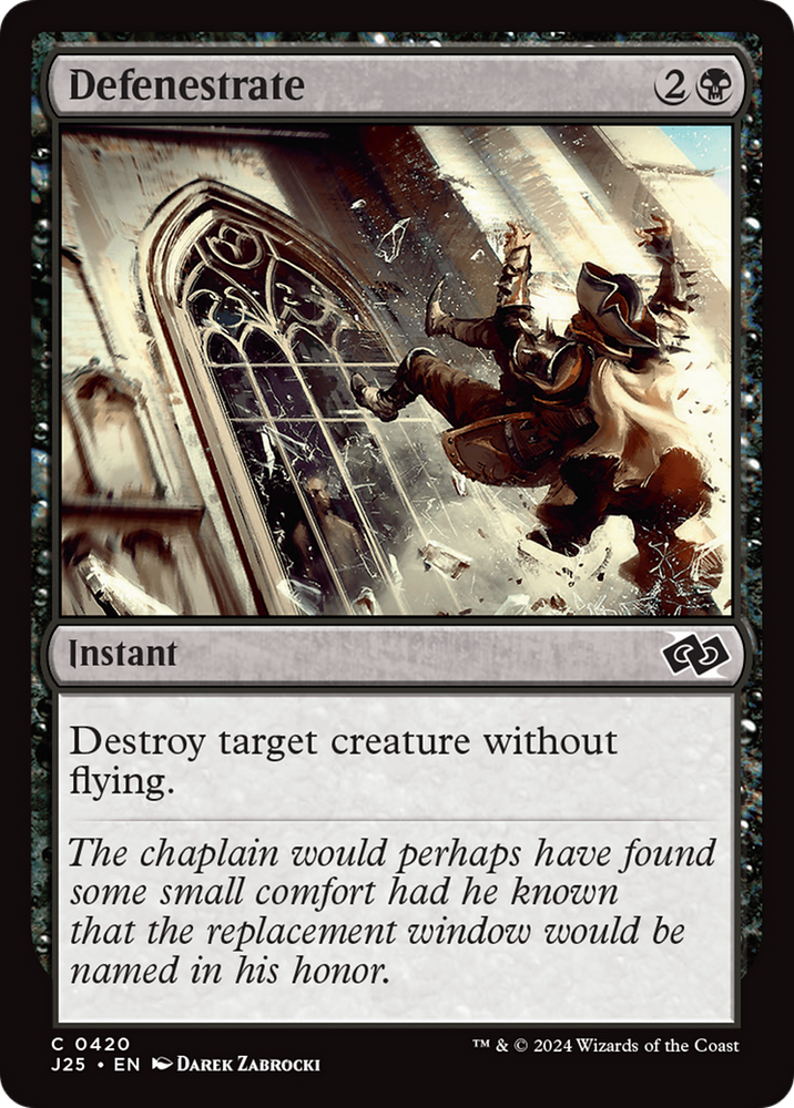 Defenestrate [Foundations Jumpstart] Magic: The Gathering