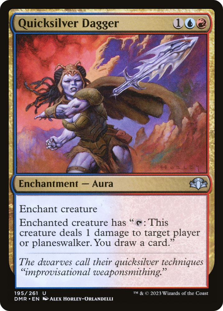 Quicksilver Dagger [Dominaria Remastered] Magic: The Gathering