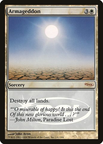 Armageddon [Judge Gift Cards 2004] Magic: The Gathering