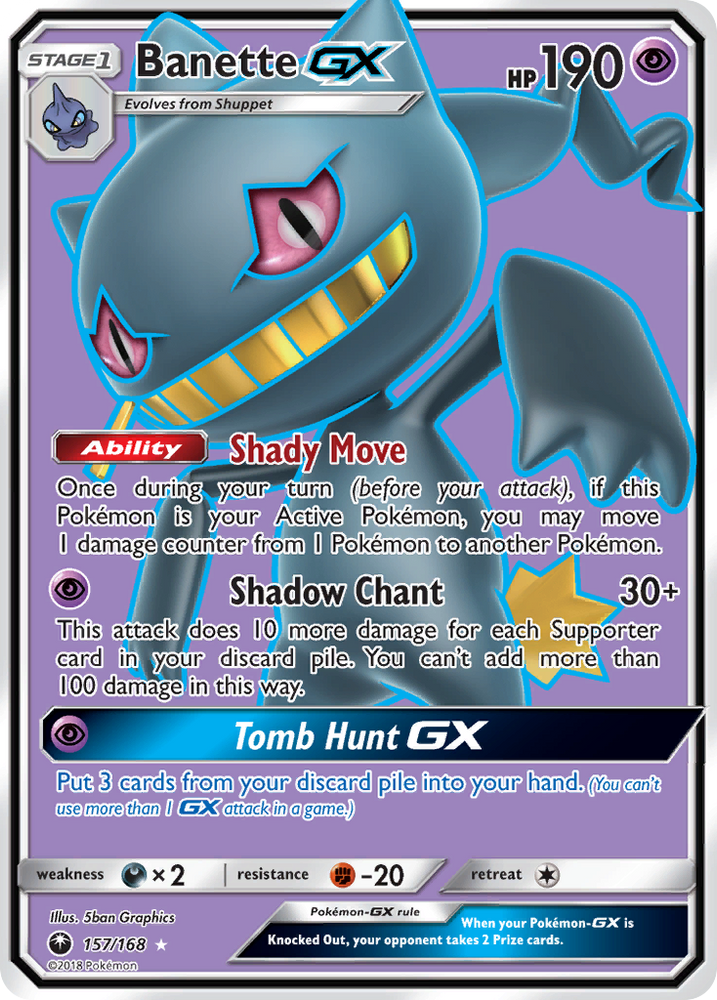 Banette GX (157/168) [Sun & Moon: Celestial Storm] Pokémon
