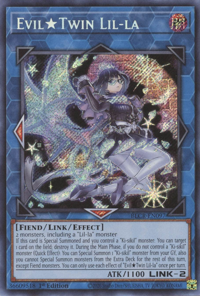 Evil Twin Lil-la [BLCR-EN097] Secret Rare - Yugioh Cards For Your TCG Needs!