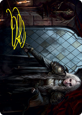 Thalia, Guardian of Thraben Art Card (Gold-Stamped Signature) [Innistrad: Crimson Vow Art Series] Magic: The Gathering
