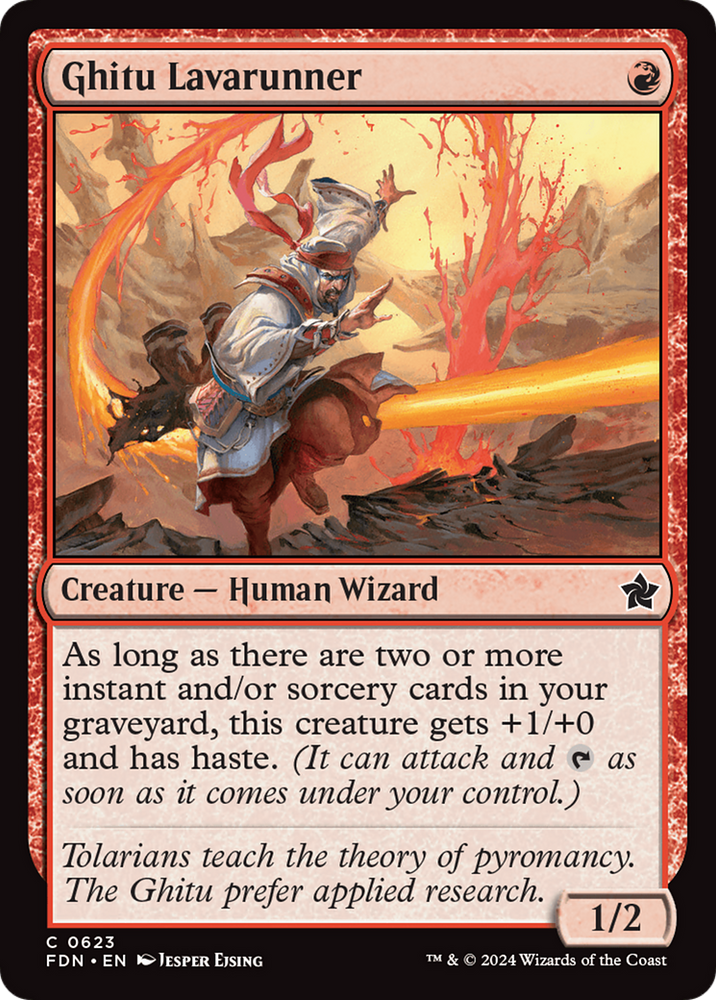 Ghitu Lavarunner [Foundations] Magic: The Gathering