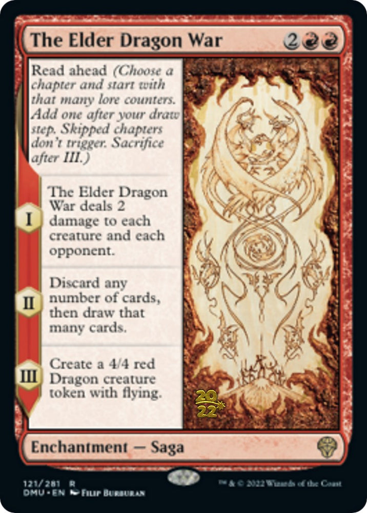 The Elder Dragon War [Dominaria United Prerelease Promos] Magic: The Gathering