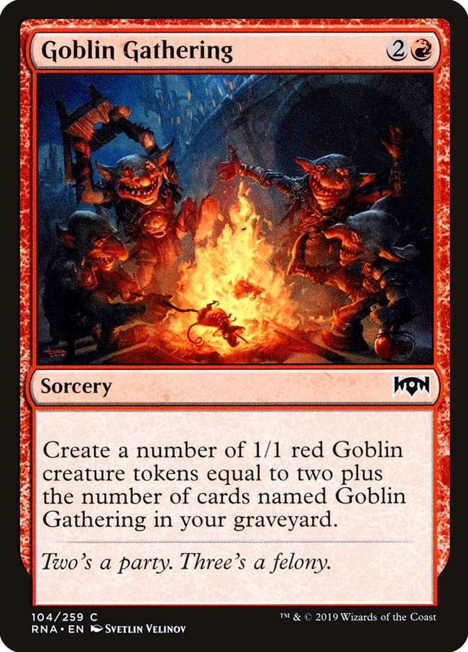 Goblin Gathering [Ravnica Allegiance] Magic: The Gathering
