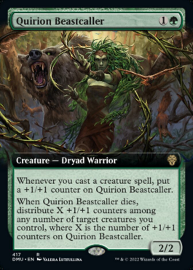 Quirion Beastcaller (Extended Art) [Dominaria United] Magic: The Gathering