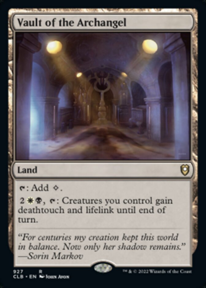 Vault of the Archangel [Commander Legends: Battle for Baldur's Gate] Magic: The Gathering