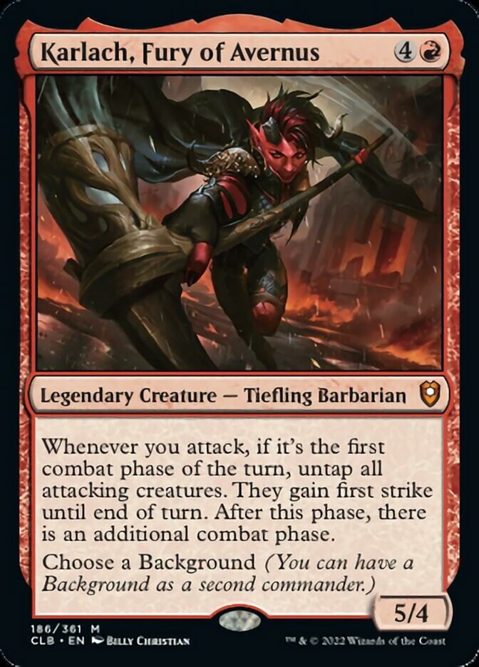 Karlach, Fury of Avernus [Commander Legends: Battle for Baldur's Gate] Magic: The Gathering